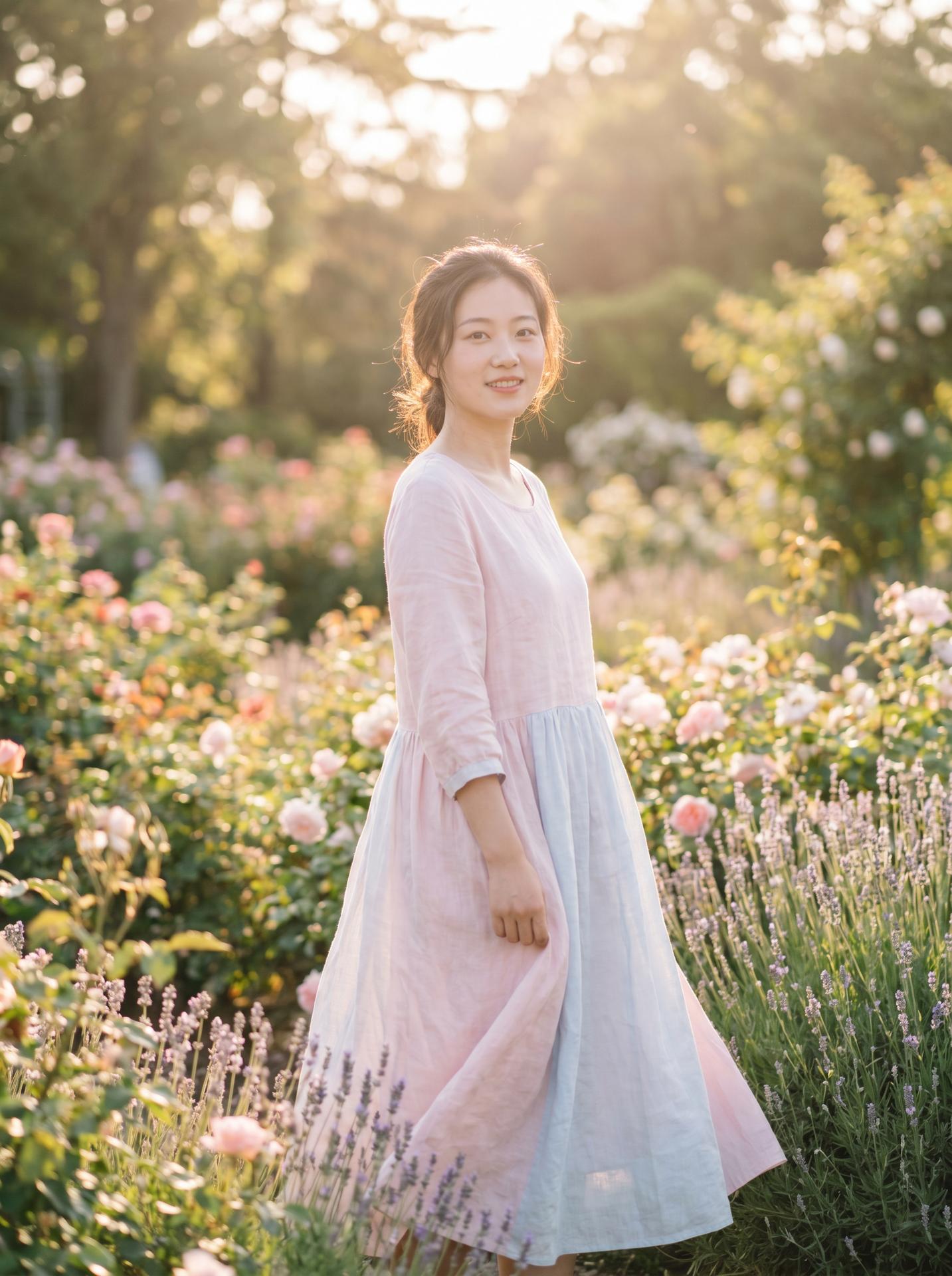 大奶少妇美图：清新自然美少女写真